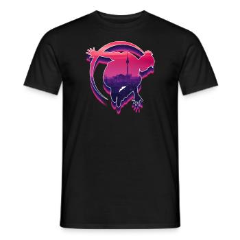 Berlin City Parkour Sports Runner Freerunning - Männer T-Shirt - Schwarz - Vorne - AI Model Male 178 light (178cm)