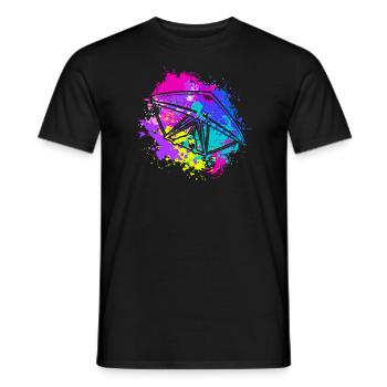 Art Hang Gliding Extreme Sports Skydiver - Männer T-Shirt - Schwarz - Vorne - AI Model Male 178 light (178cm)