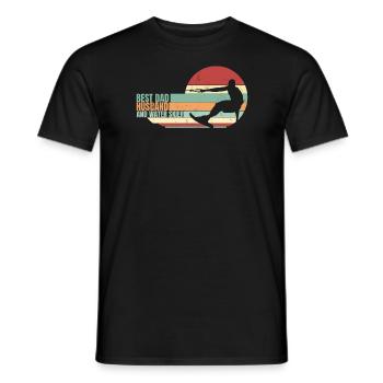 Bester Vater, Ehemann und Wasserski Papa - Männer T-Shirt - Schwarz - Vorne - AI Model Male 178 light (178cm)