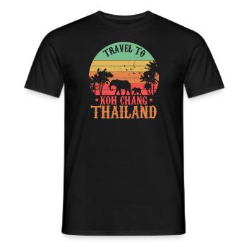 Reise nach Thailand Island Holiday Koh Chang - Männer T-Shirt - Schwarz - Vorne - AI Model Male 178 light (178cm)