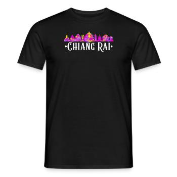 Reise nach Thailand City Holiday Chiang Rai - Männer T-Shirt - Schwarz - Vorne - AI Model Male 178 light (178cm)