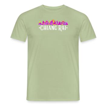 Reise nach Thailand City Holiday Chiang Rai - Männer T-Shirt - Sage - Vorne - AI Model Male 178 light (178cm)