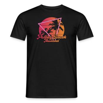 Reise nach Thailand Patong Beach Thailand - Männer T-Shirt - Schwarz - Vorne - AI Model Male 178 light (178cm)