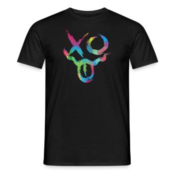 Skull Rave Face Elektronische Musik - Männer T-Shirt - Schwarz - Vorne - AI Model Male 178 light (178cm)