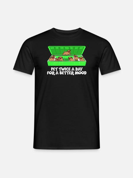 Kartoffel Hundeliebhaber Mops Welpen Besitzer - Männer T-Shirt - Schwarz