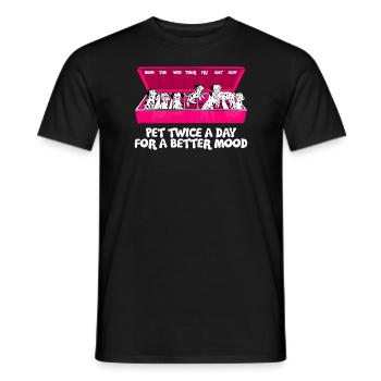 Dalmatiner Dog Breed Happiness Dog Mom - Männer T-Shirt - Schwarz - Vorne - AI Model Male 178 light (178cm)
