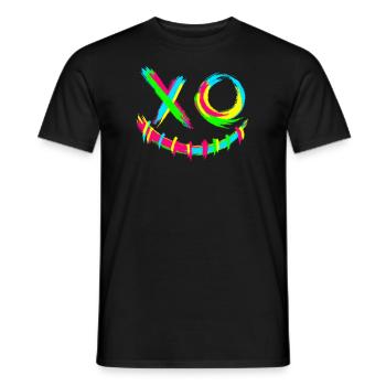 Rave Face Electro Musikfestival - Männer T-Shirt - Schwarz - Vorne - AI Model Male 178 light (178cm)
