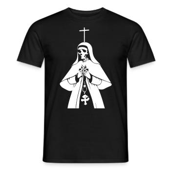 Embrassez les ténèbres Nonne satanique, occulte, gothique - T-shirt homme - noir - Devant - AI Model Male 178 light (178cm)