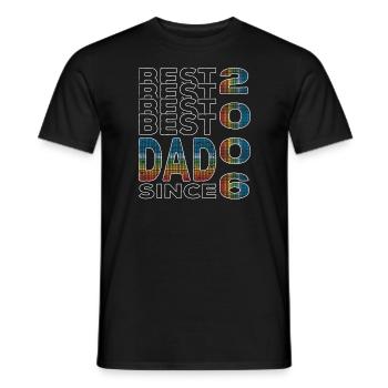 Bester Papa der Welt seit 2006 Vatertag - Männer T-Shirt - Schwarz - Vorne - AI Model Male 178 light (178cm)