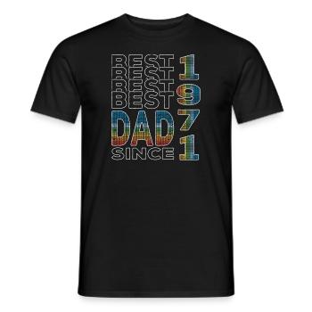 Bester Papa der Welt seit 1971 Vatertag Geburtstag - Männer T-Shirt - Schwarz - Vorne - AI Model Male 178 light (178cm)