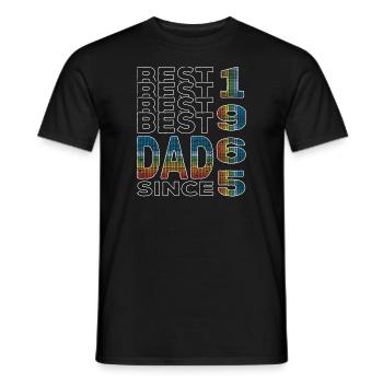Bester Papa der Welt seit 1965 Vatertag - Männer T-Shirt - Schwarz - Vorne - AI Model Male 178 light (178cm)