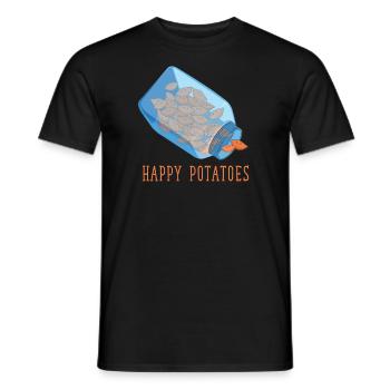 Sweet Potato Liebhaber Food Lover Glueckliche - Männer T-Shirt - Schwarz - Vorne - AI Model Male 178 light (178cm)