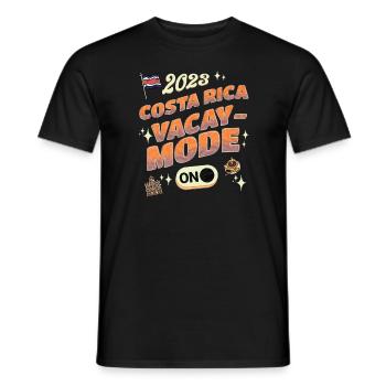 Costa Rica 2023 Family Vacation - Men's T-Shirt - black - Front - AI Model Male 178 light (178cm)