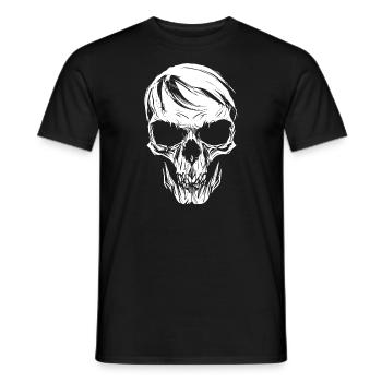 Evil Skull - Men's T-Shirt - black - Front - AI Model Male 178 light (178cm)