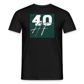 40 Af Anniversaire Sarcastique - T-shirt homme - noir - Devant - AI Model Male 178 light (178cm)
