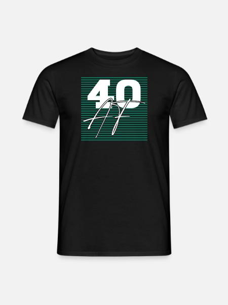 40 Af Sarcastic Birthday - Men's T-Shirt - black