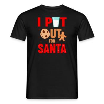 Ich habe für den Weihnachtsmann Weihnachten herausgebracht - Männer T-Shirt - Schwarz - Vorne - AI Model Male 178 light (178cm)