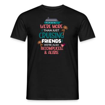 More Than Summer Cruising Ship Friends - Men's T-Shirt - black - Front - AI Model Male 178 light (178cm)