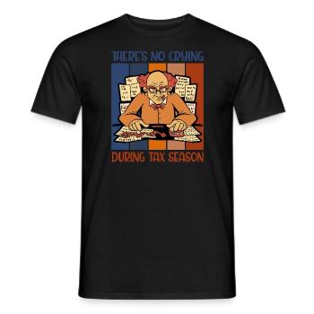 Kein Weinen während der Steuersaison Buchhalter - Männer T-Shirt - Schwarz - Vorne - AI Model Male 178 light (178cm)