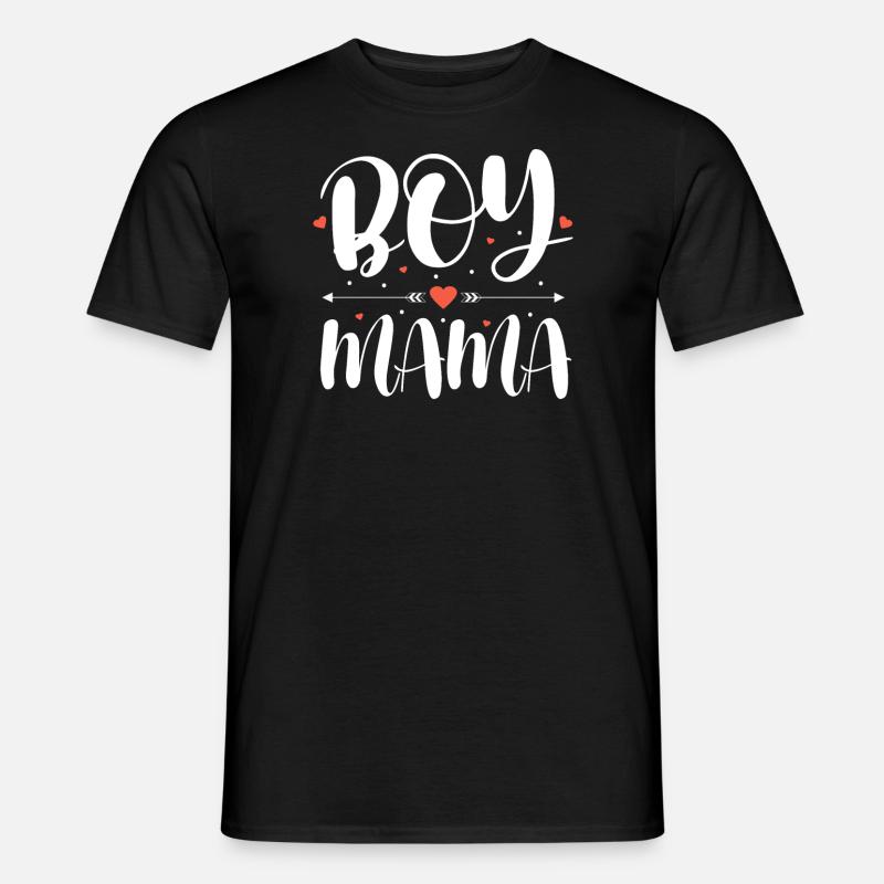 Junge Mama Stolze Mutter Eines Sohnes - Männer T-Shirt - Schwarz