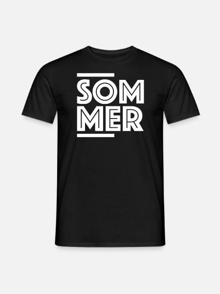 Sommer | Sonne, Ferien, Strand, Eis, Sommerferien - Männer T-Shirt - Schwarz
