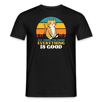 Alles gut Ich bin gut Alles ist gut - Männer T-Shirt - Schwarz - Vorne - AI Model Male 178 light (178cm)