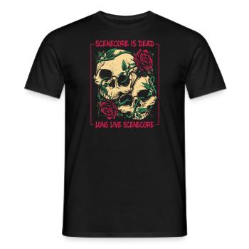 Scenecore est mort Longue vie à Scenecore - T-shirt homme - noir - Devant - AI Model Male 178 light (178cm)