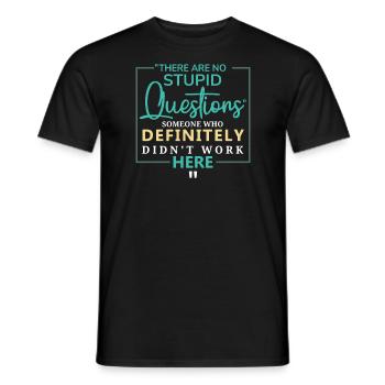 Sarcastic Coworker Ironic Saying - Men's T-Shirt - black - Front - AI Model Male 178 light (178cm)