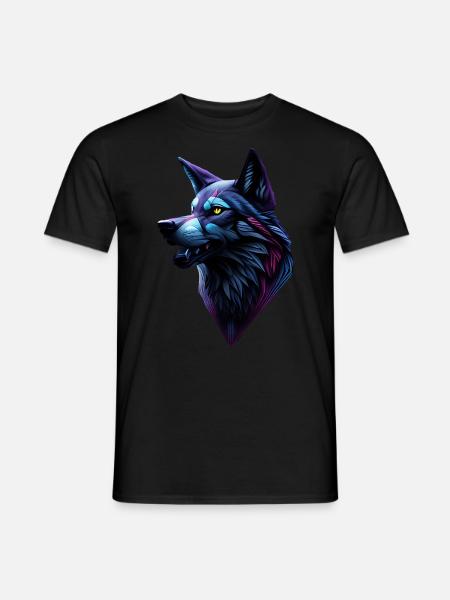 Wolf - Men's T-Shirt - black