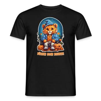 Halloween Löwe Design 3.1 - Männer T-Shirt - Schwarz - Vorne - AI Model Male 178 light (178cm)