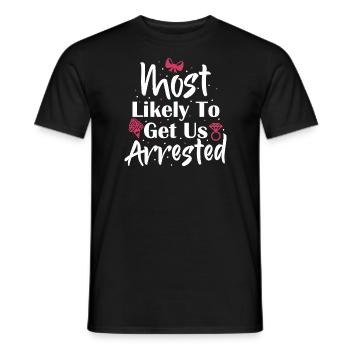 Bachelorette Gang Braut Squad Braut Dusche - Männer T-Shirt - Schwarz - Vorne - AI Model Male 178 light (178cm)