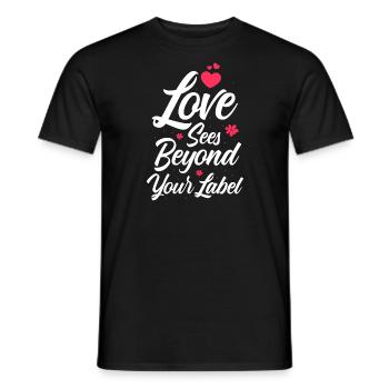 Neurodiverse Ehe jenseits Ihres Etiketts - Männer T-Shirt - Schwarz - Vorne - AI Model Male 178 light (178cm)