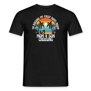 Mom And Son Cruise Vacation Summer Single Mom - Men's T-Shirt - black - Front - AI Model Male 178 light (178cm)