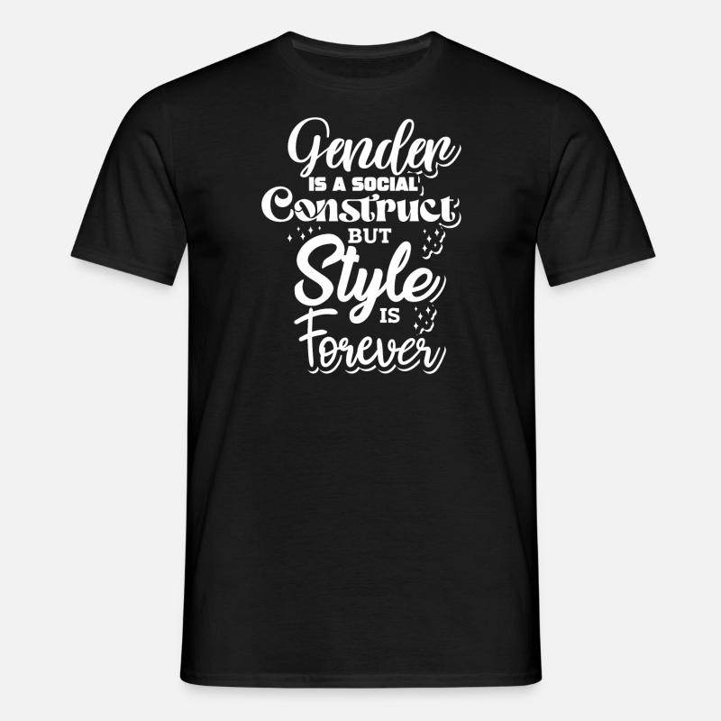 Androgynous Nonbinary - Men's T-Shirt - black