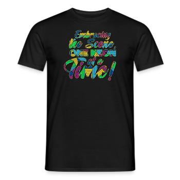 Funny Scenecore Emo Goth Phase - Men's T-Shirt - black - Front - AI Model Male 178 light (178cm)