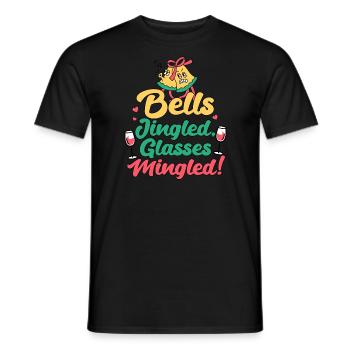 Betrunkene Weihnachten Lustiges Zitat Weinliebhaber Mama beschwipst - Männer T-Shirt - Schwarz - Vorne - AI Model Male 178 light (178cm)