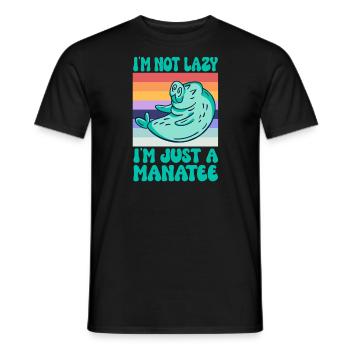 Vintage Seekuh Niedliche Seekuh - Männer T-Shirt - Schwarz - Vorne - AI Model Male 178 light (178cm)