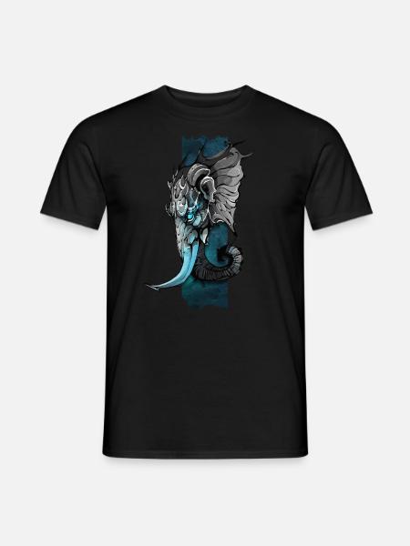 Elephant Majesty: Exploring the World of Majestic - Men's T-Shirt - black