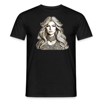 Fantasy Woman - Men's T-Shirt - black - Front - AI Model Male 178 light (178cm)