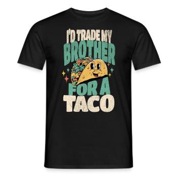 Taco - Men's T-Shirt - black - Front - AI Model Male 178 light (178cm)