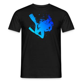 Plongeuse Libre Scuba Diver Femmes Scuba Diver - T-shirt homme - noir - Devant - AI Model Male 178 light (178cm)