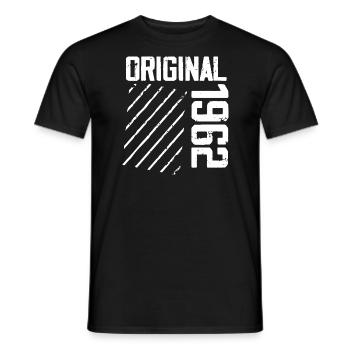 Original 1962 62nd Birthday Retro Gift - Men's T-Shirt - black - Front - AI Model Male 178 light (178cm)