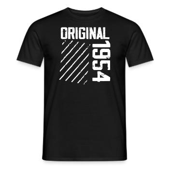 Original 1954 70e Anniversaire Cadeau Retro - T-shirt homme - noir - Devant - AI Model Male 178 light (178cm)