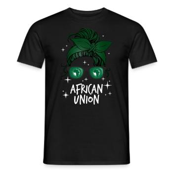 Afrikanische Union - Männer T-Shirt - Schwarz - Vorne - AI Model Male 178 light (178cm)