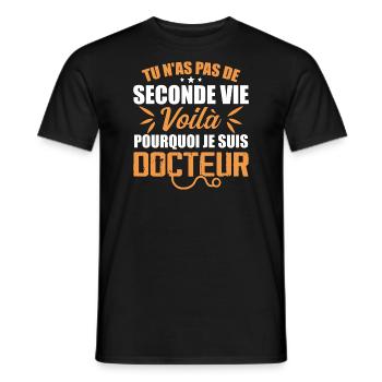 That's Why I'm a Doctor - Doctor Gift - Men's T-Shirt - black - Front - AI Model Male 178 light (178cm)