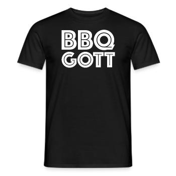 BBQ Gott | Grill, Bier, Party, Sommer, Fleisch - Männer T-Shirt - Schwarz - Vorne - AI Model Male 178 light (178cm)