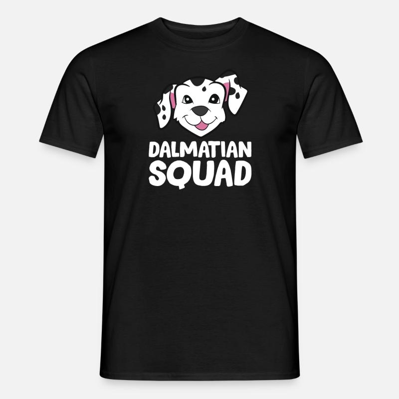 Dalmatiner - Dalmatian Squad - Männer T-Shirt - Schwarz