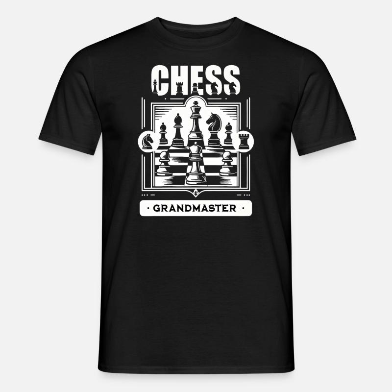Chess Grandmaster Tactical Board - Men's T-Shirt - black
