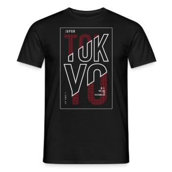Tokyo Japan - Männer T-Shirt - Schwarz - Vorne - AI Model Male 178 light (178cm)