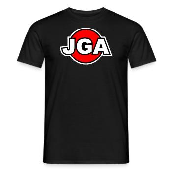 JGA - Männer T-Shirt - Schwarz - Vorne - AI Model Male 178 light (178cm)